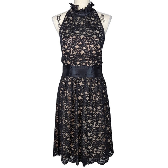 Banana Republic Dresses & Skirts - Banana Republic NWT High Neck Lined Black Lace Cocktail Dress size 12